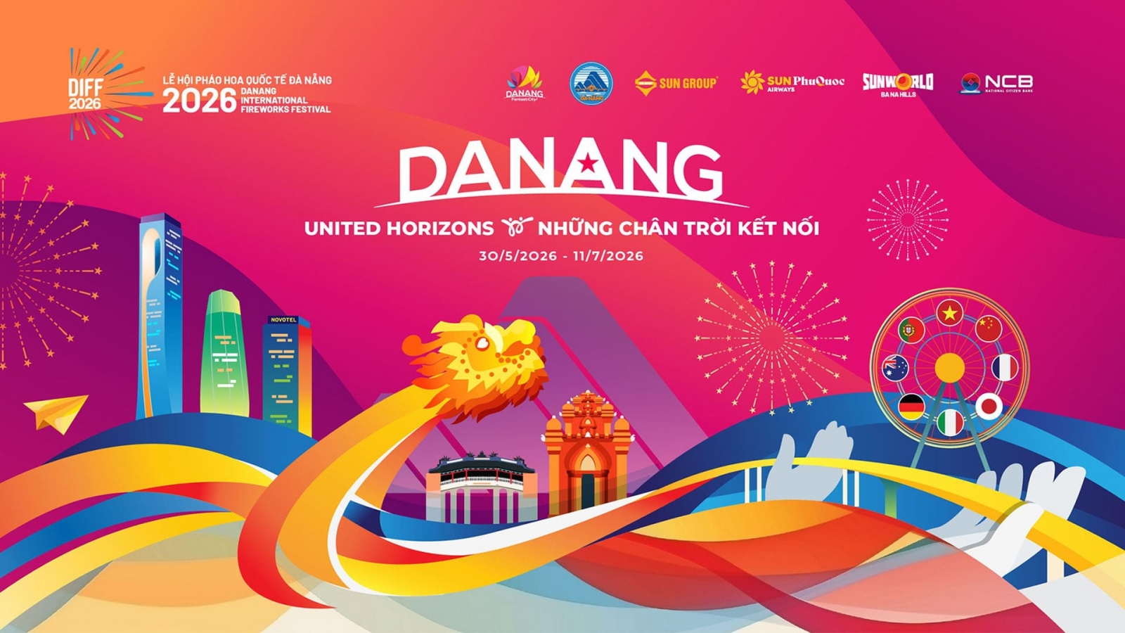 Lễ hội pháo hoa quốc tế Đà Nẵng – DIFF 2026 chính thức trở lại với chủ đề “Đà Nẵng – Những chân trời kết nối”.
